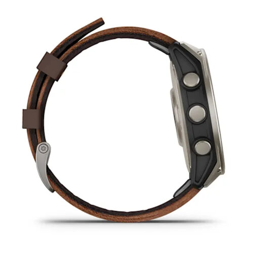 Умные часы Garmin D2 Mach 2 47mm, Titanium, Oxford Brown Leather Band