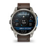 Умные часы Garmin D2 Mach 2 47mm, Titanium, Oxford Brown Leather Band