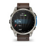 Умные часы Garmin D2 Mach 2 47mm, Titanium, Oxford Brown Leather Band