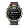 Умные часы Garmin D2 Mach 2 47mm, Titanium, Oxford Brown Leather Band