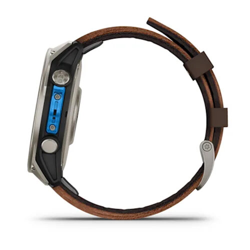 Умные часы Garmin D2 Mach 2 47mm, Titanium, Oxford Brown Leather Band