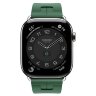 Apple Watch Hermes Series 12 46mm, спортивный ремешок Kilim зеленый
