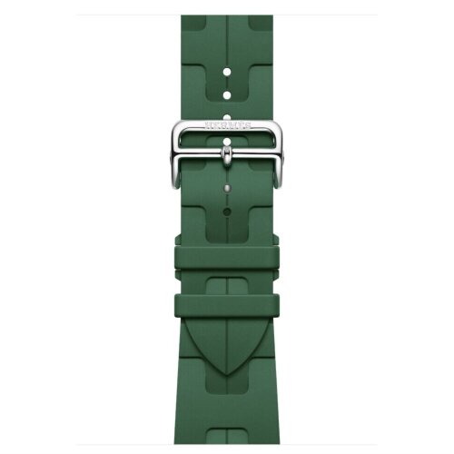 Apple Watch Hermes Series 12 46mm, спортивный ремешок Kilim зеленый