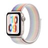 Apple Watch SE (2023) 44mm, Starlight Aluminum Case with Sport Loop - Pride Edition (Радужный)