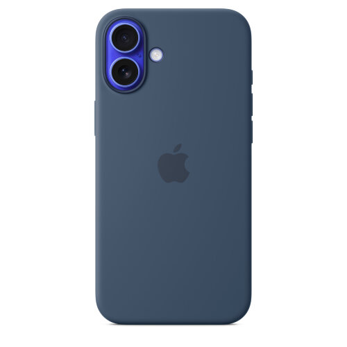 Силиконовый чехол для iPhone 16 Plus с MagSafe - Denim (Синий)