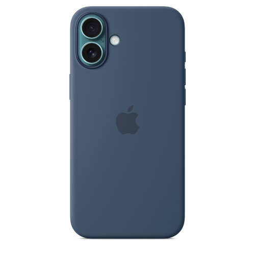 Силиконовый чехол для iPhone 16 Plus с MagSafe - Denim (Синий)