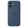 Силиконовый чехол для iPhone 16 Plus с MagSafe - Denim (Синий)