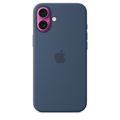 Силиконовый чехол для iPhone 16 Plus с MagSafe - Denim (Синий)