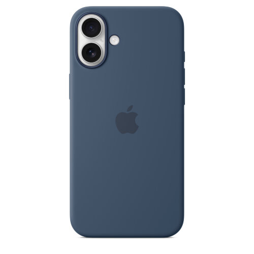 Силиконовый чехол для iPhone 16 Plus с MagSafe - Denim (Синий)