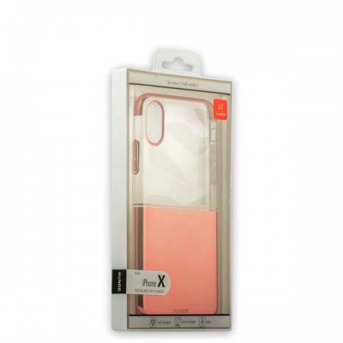 Пластиковая чехол-накладка XUNDD Waltz Series для iPhone X - Розовый