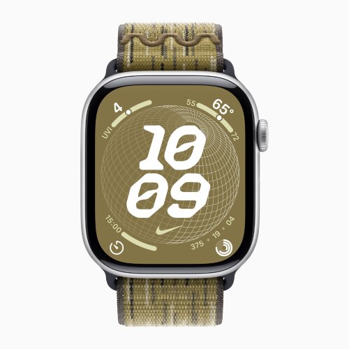 Спортивный браслет для Apple Watch 46mm Nike Sport Loop - Зеленый/Серый (Green/Grey)