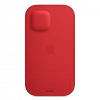Кожаный чехол-конверт MagSafe для iPhone 12 Max, Красный