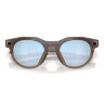 Oakley Meta (Коричневая оправа, линзы голубые)