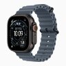 Apple Watch Ultra 3 49mm Black Titanium Case with Anchor Blue Ocean Band