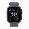 Apple Watch Ultra 3 49mm Black Titanium Case with Anchor Blue Ocean Band