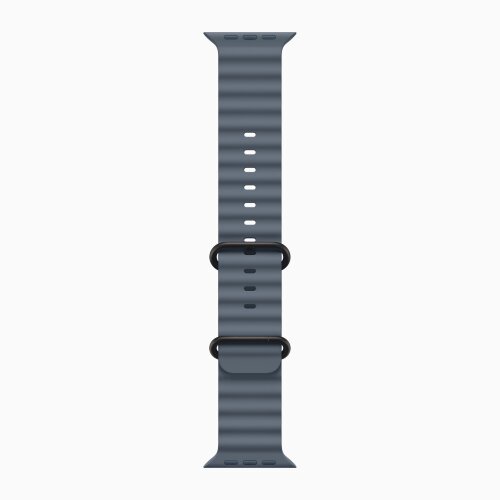 Apple Watch Ultra 3 49mm Black Titanium Case with Anchor Blue Ocean Band