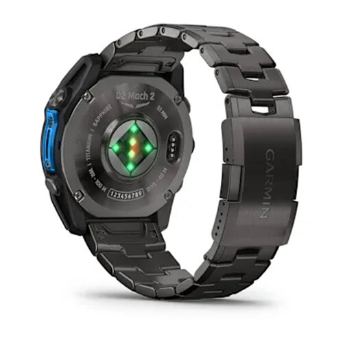 Умные часы Garmin D2 Mach 2 51mm, Carbon Gray DLC Titanium, Vented Titanium Bracelet