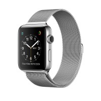 Apple Watch Series 2 корпус 42 мм из нержавеющей стали, миланский сетчатый браслет
