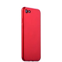 Чехол накладка силиконовая J-case 0.5mm для iPhone 7 красная