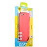 Чехол накладка силиконовая J-case 0.5mm для iPhone 7 красная