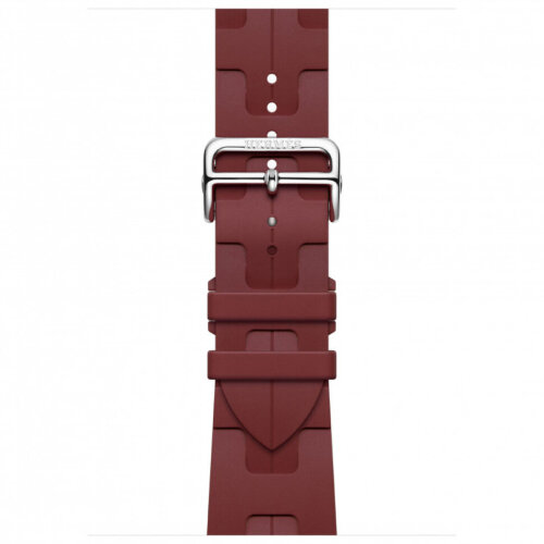 Apple Watch Hermes Series 12 46mm, спортивный ремешок Kilim красный