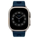 Apple Watch Hermès Ultra 4 49mm Natural Titanium, ремешок Scub’H Diving синий (Bleu De Malte)
