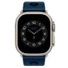 Apple Watch Hermès Ultra 4 49mm Natural Titanium, ремешок Scub’H Diving синий (Bleu De Malte)