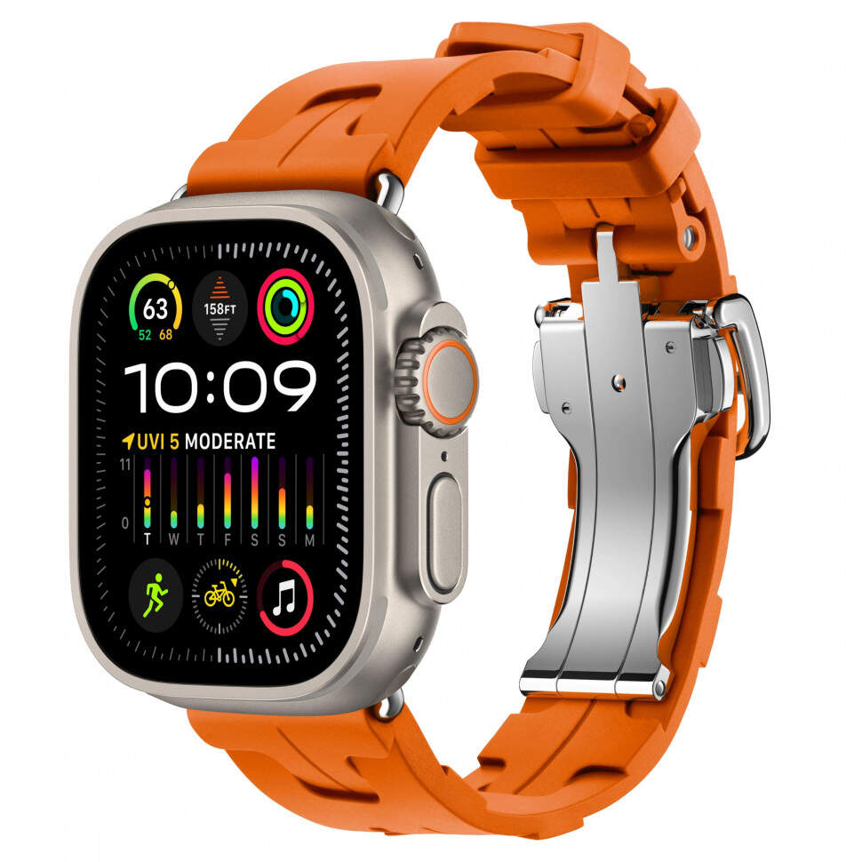 Apple Watch Ultra 3 49mm Hermes Kilim Orange