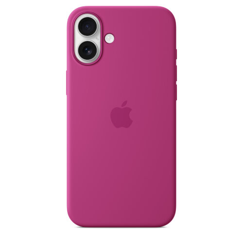 Силиконовый чехол для iPhone 16 Plus с MagSafe -Fuchsia (Розовый)