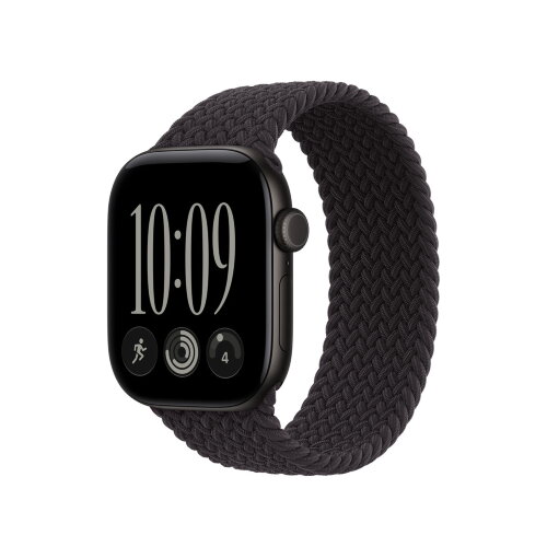 Монобраслет для Apple Watch 46mm Braided Solo Loop - Черный (Black)