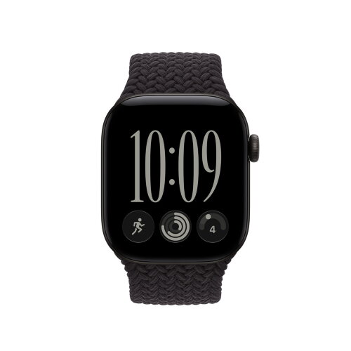 Монобраслет для Apple Watch 46mm Braided Solo Loop - Черный (Black)
