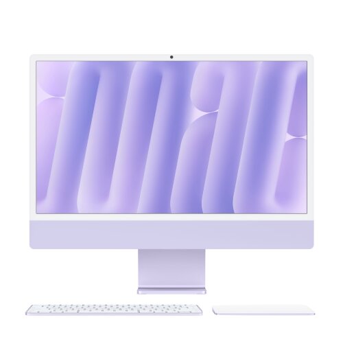 Apple iMac 24 inch (2024, M4, 16GB, 1TB SSD, 10-core GPU) Numeric+TrackPad Nano-texture glass Purple