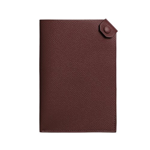 Чехол для паспорта Hermes Tarmac  Rouge Sellier (Темно-коричневый)