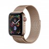 Apple Watch series 5, 44 мм Cellular + GPS, золотая нержавеющая сталь, миланский сетчатый браслет