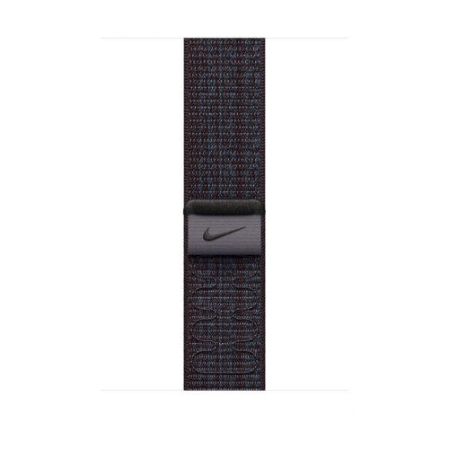 Спортивный браслет для Apple Watch 46mm Nike Sport Loop - Черный/Синий (Black/Blue)