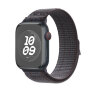 Спортивный браслет для Apple Watch 46mm Nike Sport Loop - Черный/Синий (Black/Blue)