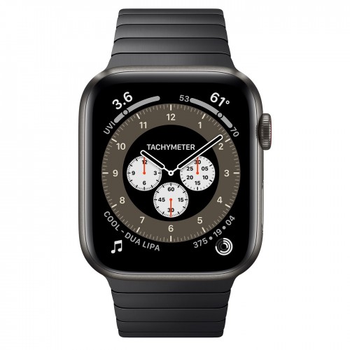 Apple Watch Edition Series 6 Titanium Space Black 44mm с блочным браслетом