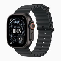 Apple Watch Ultra 3 49mm Black Titanium Case with Black Ocean Band