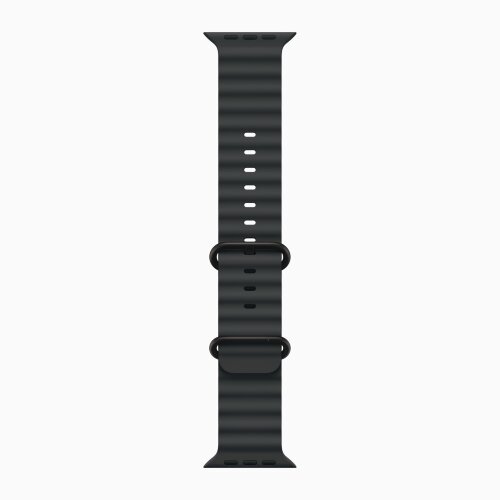Apple Watch Ultra 3 49mm Black Titanium Case with Black Ocean Band