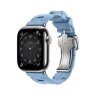 Ремешок Hermes для Apple Watch 42mm Kilim Single Tour - Голубой (Bleu Pastel)