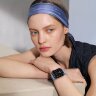 Ремешок Hermes для Apple Watch 42mm Kilim Single Tour - Голубой (Bleu Pastel)
