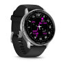 Умные часы Garmin D2 Air X15 45mm, Silver, Black Silicone Band