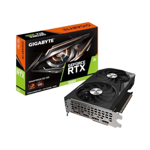 Видеокарта NVIDIA GIGABYTE GeForce RTX 3060 WINDFORCE OC 12 ГБ (REV 2.0)