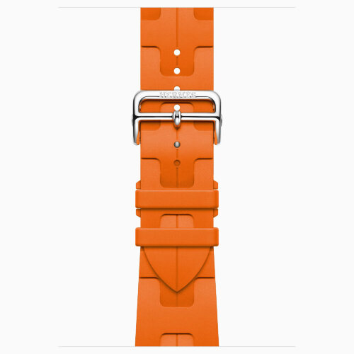 Apple Watch Hermes Series 12 46mm, спортивный ремешок Kilim оранжевый