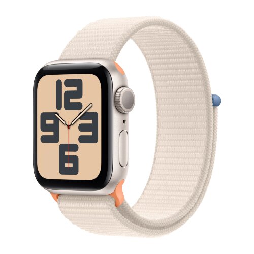 Apple Watch SE (2023) 44mm, Starlight Aluminum Case with Sport Loop - Starlight (Бежевый)