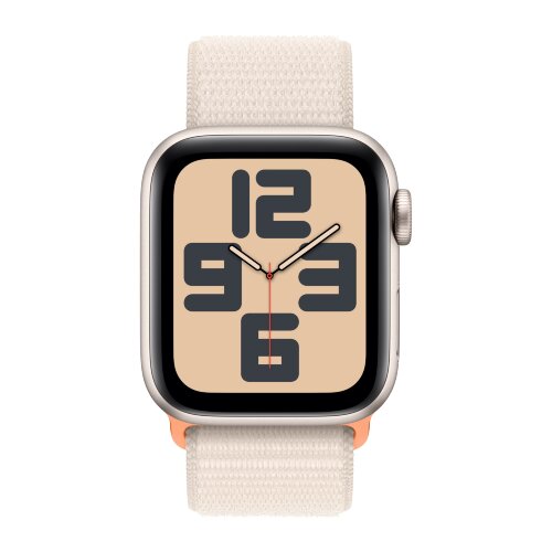 Apple Watch SE (2023) 44mm, Starlight Aluminum Case with Sport Loop - Starlight (Бежевый)