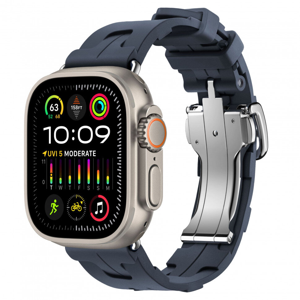 Apple Watch Ultra 3 49mm Hermes Kilim Navy