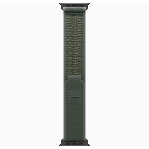 Apple Watch Ultra 2 49mm Black Titanium Case with Green Trail Loop (S/M)