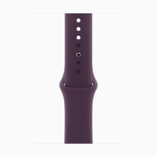 Apple Watch Series 10 42mm, Jet Black Aluminum Case with Sport Band - Plum