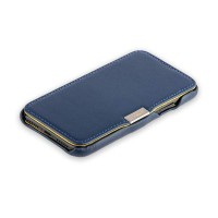 Чехол-книжка кожаный i-Carer для iPhone X luxury Series - Синий